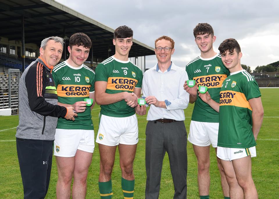 Dr Stephen Cotter with the Kerry minor GAA team